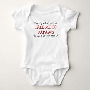 Nehmen Sie mich zum Baby Säugling Bodysuit Strampler