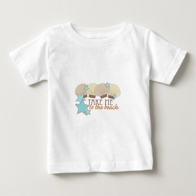 Nehmen Sie mich zum Strand Baby T-shirt (Vorderseite)
