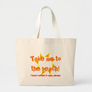 Nehmen Sie mich zum Strand! - Strand-Tasche Jumbo Stoffbeutel