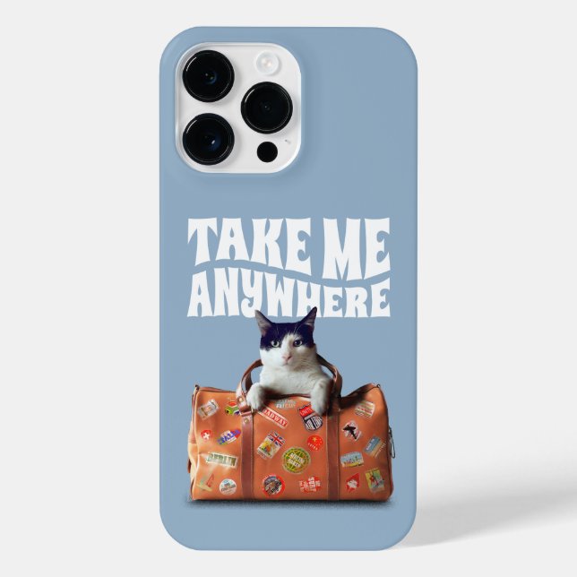 NEHMEN SIE MIR JEDERZEIT REISEKOSTEN KATZE iPhone HÜLLE (Rückseite)
