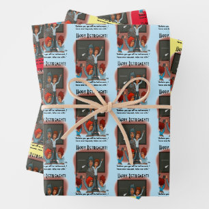 Nehmen Sie mir Papierblätter mit. Geschenkpapier Set