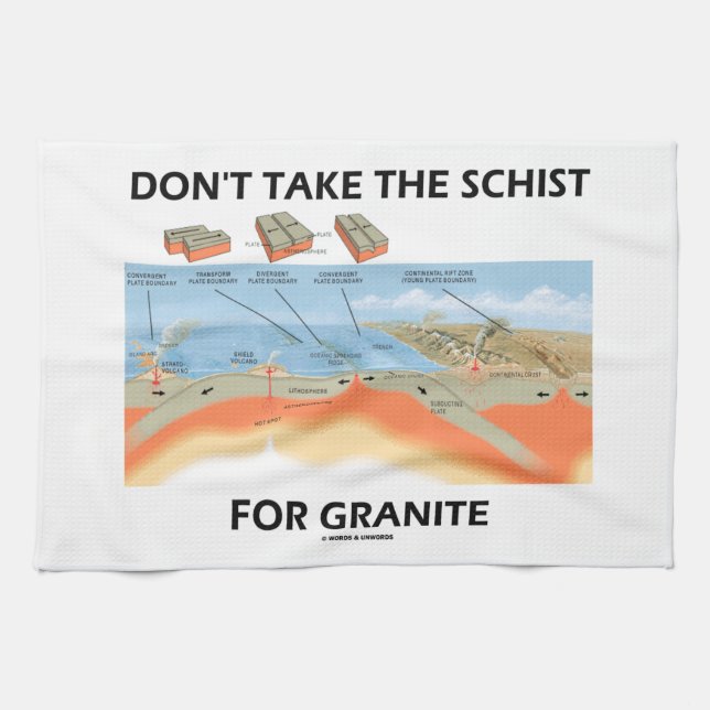 Nehmen Sie nicht den Schiefer für Granit Geschirrtuch (Horizontal)