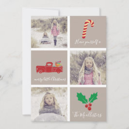 Nehmen Sie sich ein fröhliches Weihnachtsblock-Fot Feiertagskarte