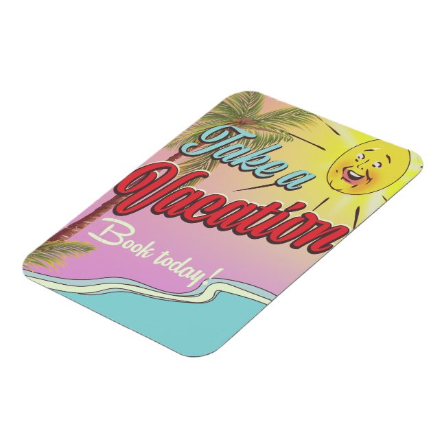 Nehmen Sie sich ein Urlaubbuch heute! Magnet (Linke Seite)