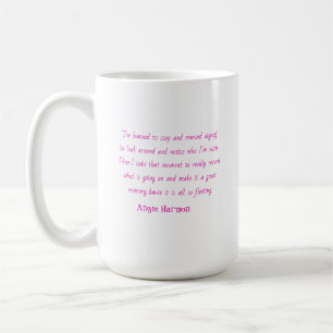 Nehmen Sie sich eine Zeit herstellen Erinnerungen Kaffeetasse