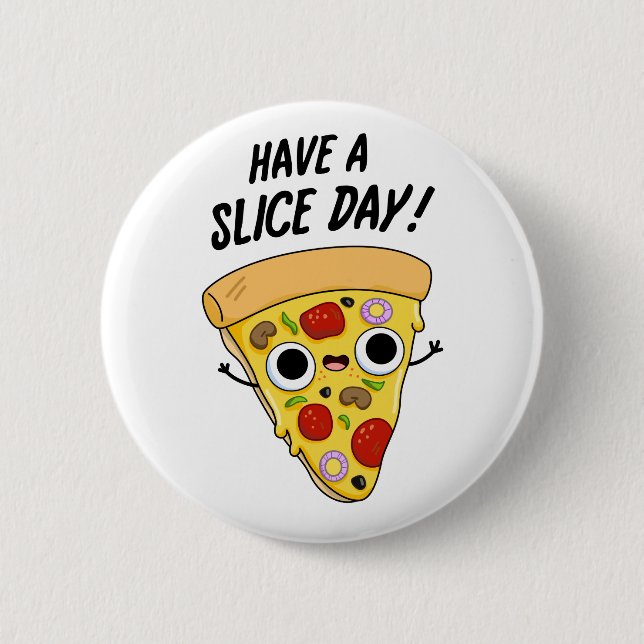 Nehmen Sie sich einen Pizza Slice Pub Button (Vorderseite)