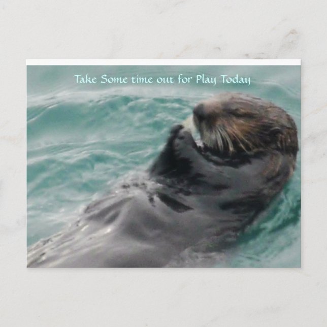 Nehmen Sie sich etwas Zeit zum Spielen. Postkarte (Vorderseite)