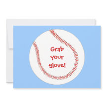 Nehmen Sie sich Ihren Handschuh, Baseball-Geburtst