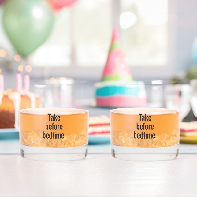 Nehmen Sie vor dem Schlafengehen Whiskyglas (Insitu (Geburtstag))
