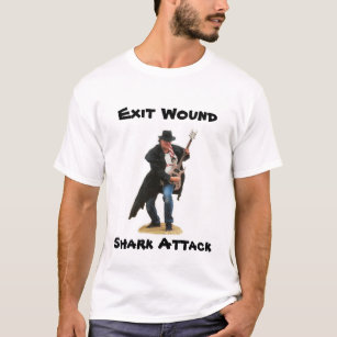 Nehmen Sie Wundhaifisch-Angriffs-Abdeckungs-Kunst T-Shirt