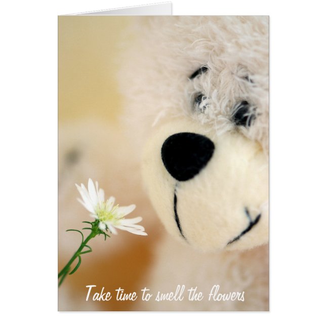 Nehmen Sie Zeit, die Blumen zu riechen (Vorne)