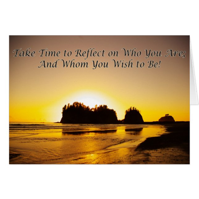 nehmen Sie Zeit sich zu reflektieren (Vorderseite (Horizontal))