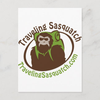 Nehmen Sie Zuhause eine Reise Sasquatch! Postkarte