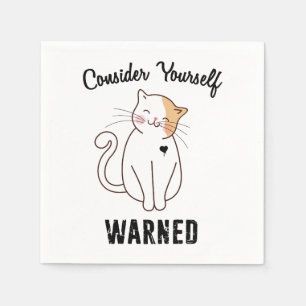 Nehmen wir Ihre selbst gewarnte böse Katze Serviette