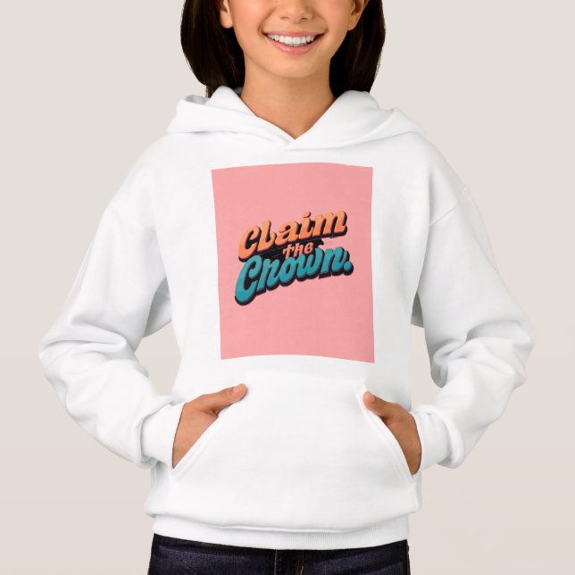 "Nehmt die Krone vor." Hoodie (Vorderseite)