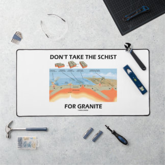 Nehmt nicht die Schere für Granitgeologie-Spaß Schreibtischunterlage