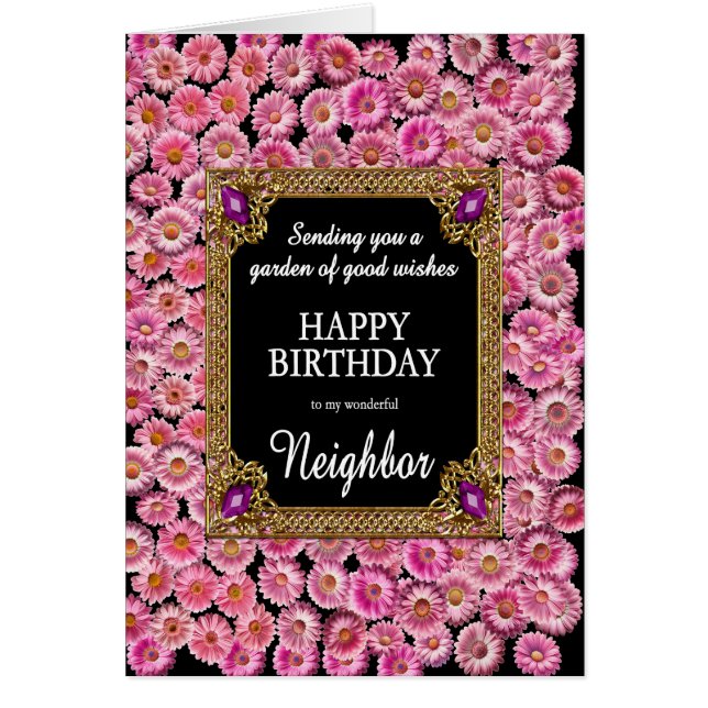 Neighbor Birthday Pink Daisies (Vorne)