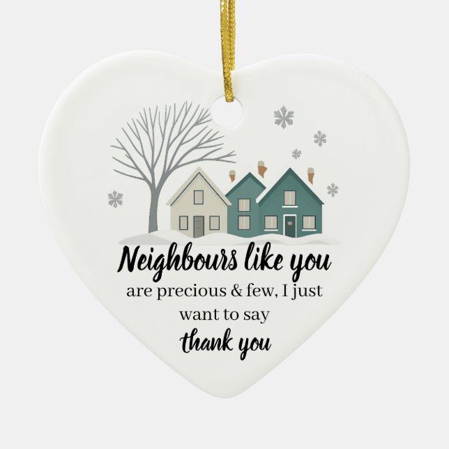 Neighbours Like You Ornament | Thank You Christmas (Vorne)