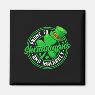 Neigt zu Schabernack und Unsinn Lustiger St. Patri Magnet