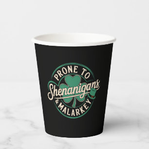 Neigt zu Schabernack und Unsinn St. Patrick's Day Pappbecher