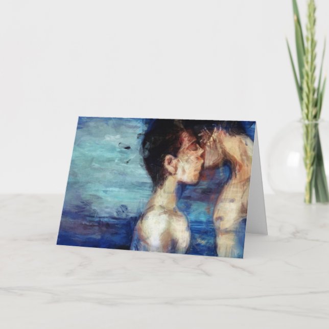 Neigung verlassen Sie Feiertagskarte (Vorderseite)