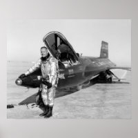 Neil Armstrong X-15-Plakat 16"x20"
