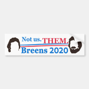 NEIL BREEN NOT US THEM parody campaign sticker Autoaufkleber