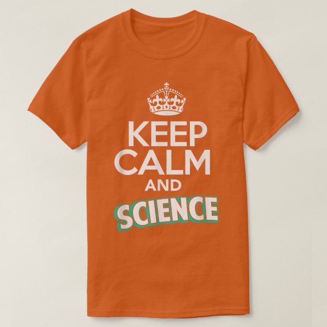 Neil de Grasse Tyson Behielt Calm and Science 1455 T-Shirt (Design vorne)