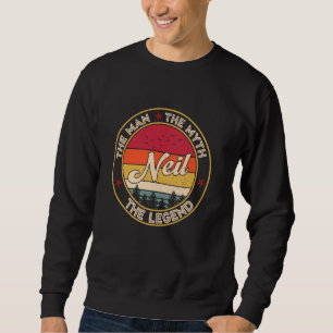 Neil der Mann der Mythos die Legende Personalisier Sweatshirt
