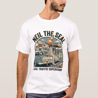 Neil die Robbe – Verkehrsaufseher der Nachbarschaf T-Shirt