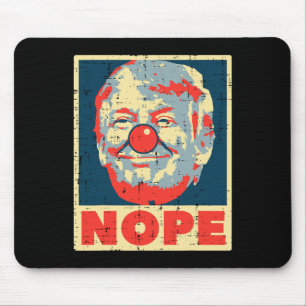 Nein Anti-Trump-Clown Vintage Retro Impeach Nein D Mousepad
