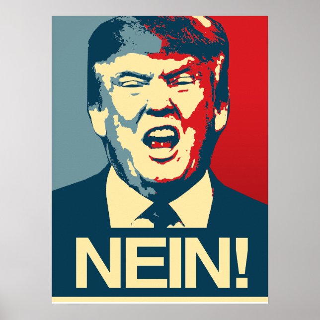 NEIN - Anti-Trump-Poster - Anti-Trump - Poster (Vorne)