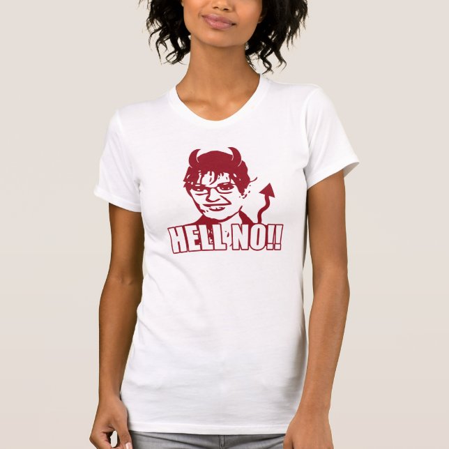 Nein!! AntiT-Shirt sarahs Palin T-Shirt (Vorderseite)