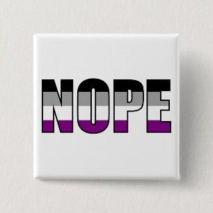 Nein Asexueller Stolz-Flagge Ace Stolz Button