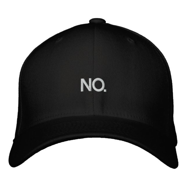 NEIN. Baseball Cap Bestickte Kappe (Vorderseite)