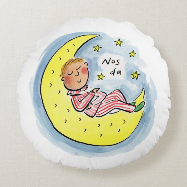 Nein da rundes kissen (Vorderseite)