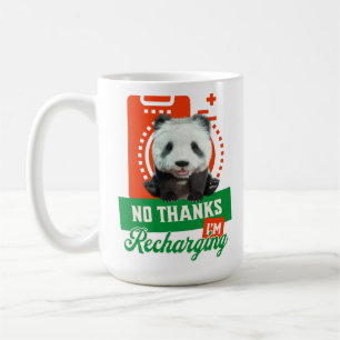 Nein danke, ich lade Panda Bear Cub Battery wieder Kaffeetasse