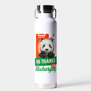 Nein danke, ich lade Panda Bear Cub Battery wieder Trinkflasche