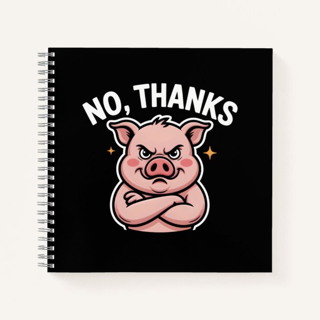 Nein Danke Notizbuch (Vorderseite)