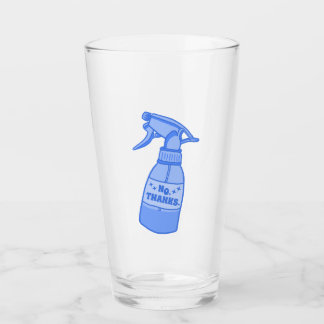 Nein, Danke. Sprühflasche Sassy Humor Glas