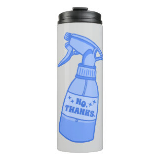 Nein, Danke. Sprühflasche Sassy Humor Thermosbecher