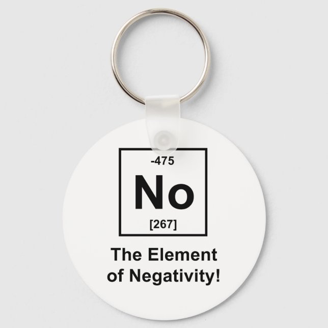 Nein, das Element der Negativität Schlüsselanhänger (Vorderseite)