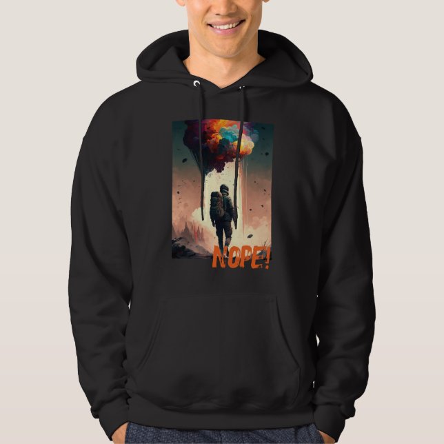 Nein! Eine lustige zynische Dystopie Hoodie (Vorderseite)