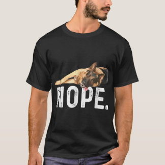Nein Fauler Deutscher Schäferhund-Hundefreund Gesc T-Shirt