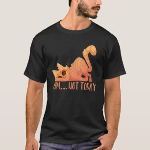 Nein Fauler Kater Müdes Tier T-Shirt
