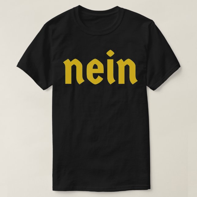 Nein Funny German Sprichwort Costume No Deutschlan T-Shirt (Design vorne)