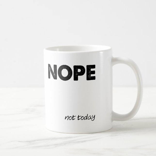 Nein Funny Mug Tasse (Rechts)