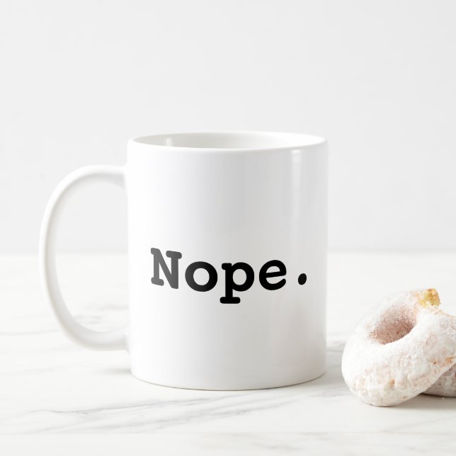 Nein. Funny Procrastinator Kaffeetasse (Mit Donut)