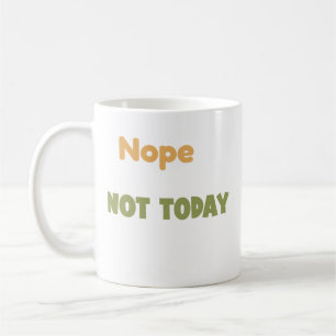 Nein, heute nicht Lustiges Faultier-Design – Faule Kaffeetasse
