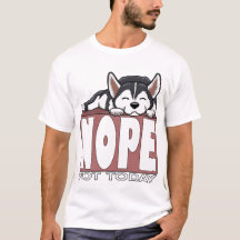 Nein, heute nicht Schlafender sibirischer Husky-Hu